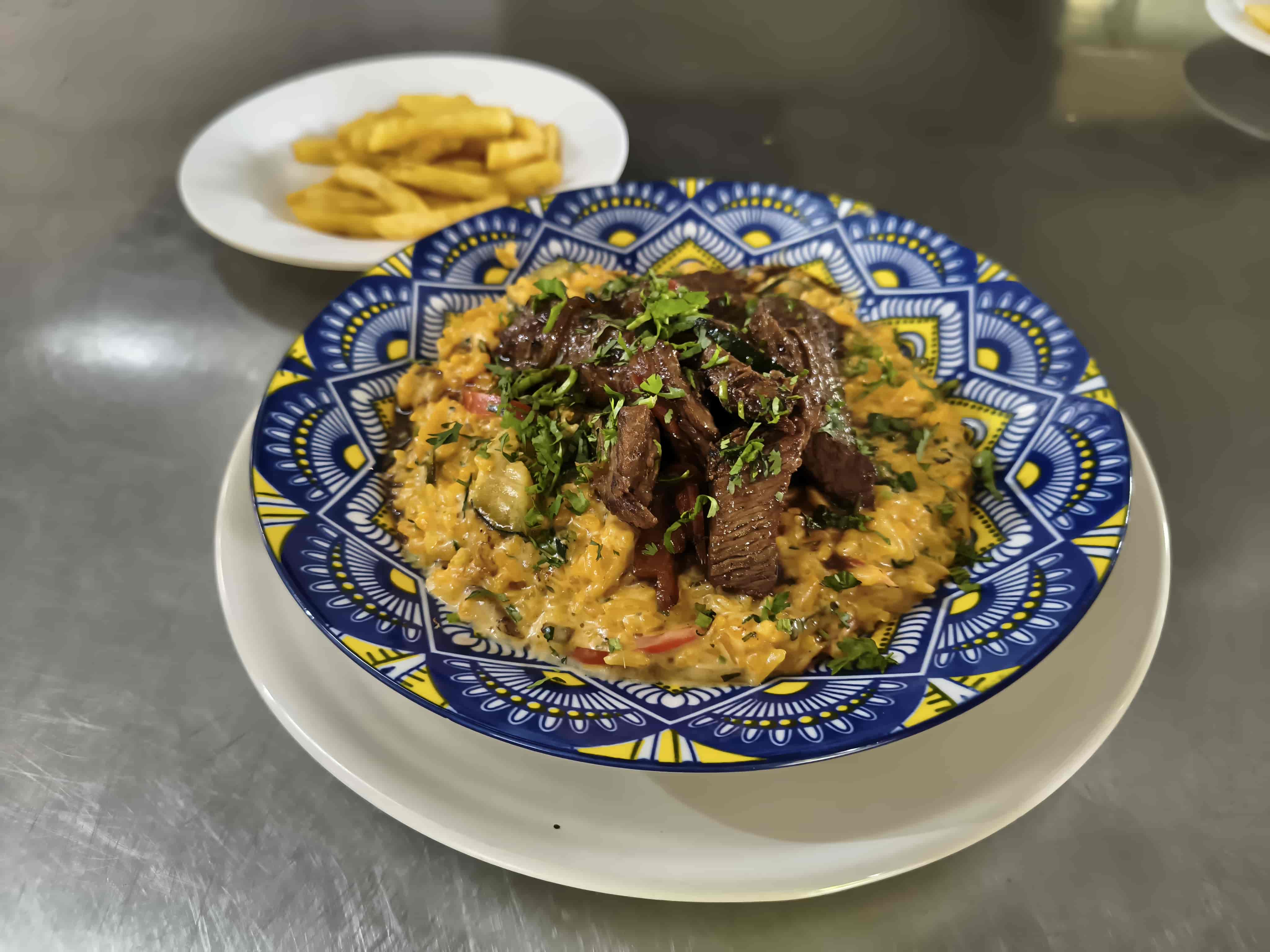 Paella en lomitos de res