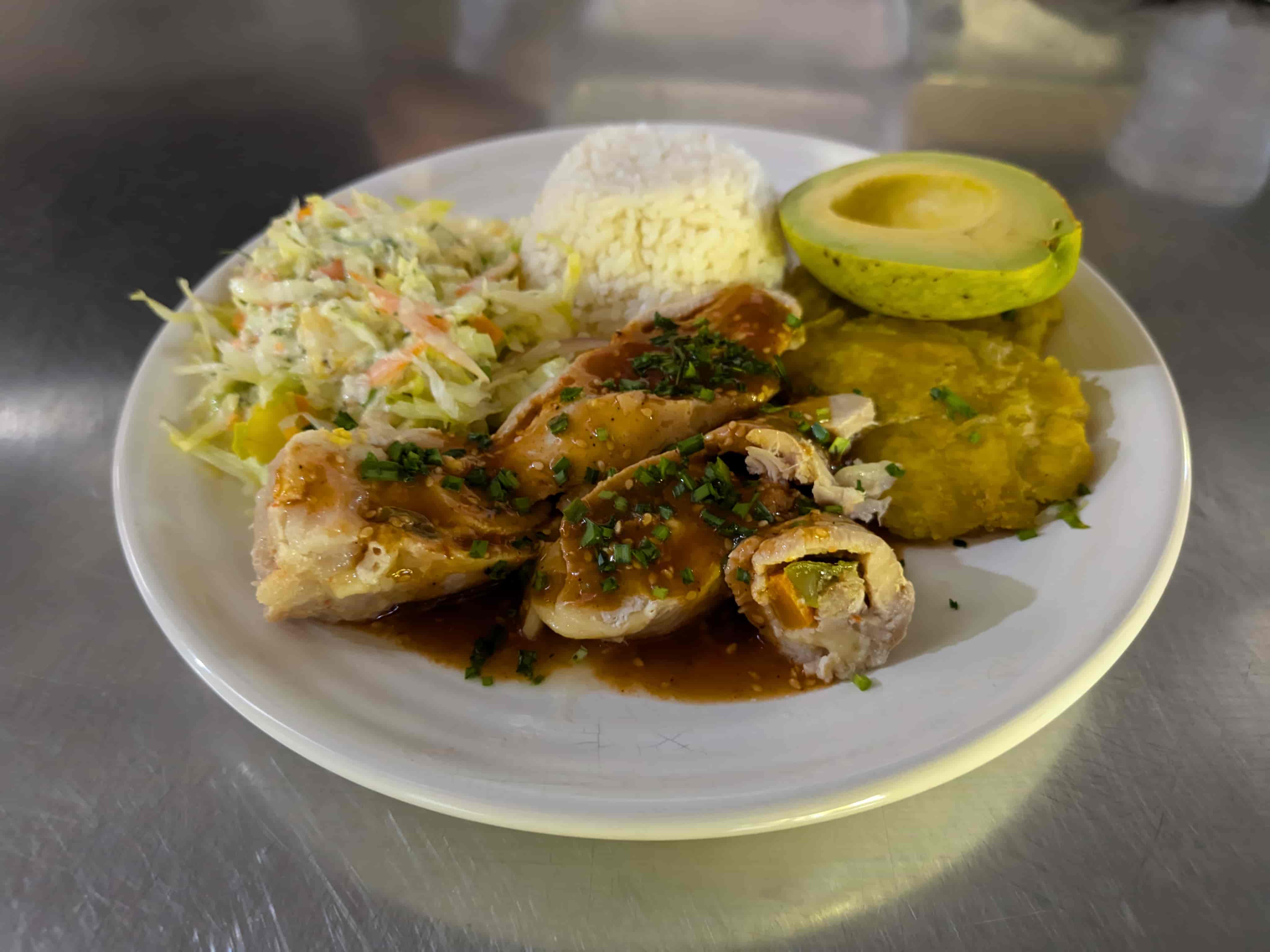 Rollitos de Pechuga en salsa BBQ